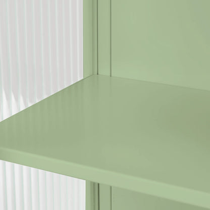 Heyizhuo 23.62" Glass Doors Modern Two-door Wall Cabinet