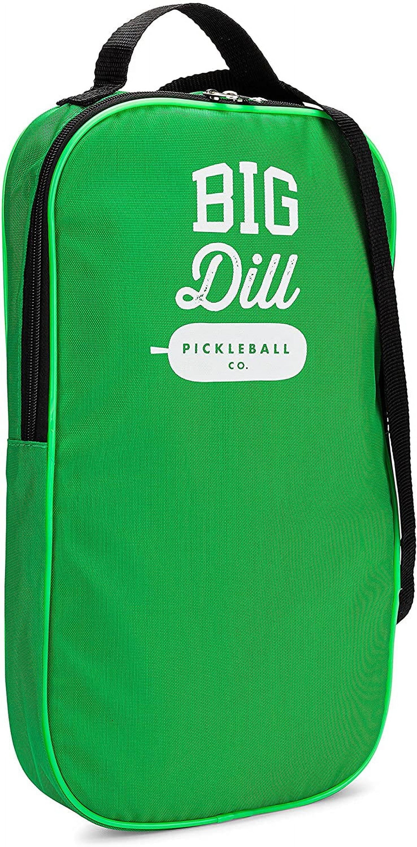 Big Dill Pickleball Co. Infinity Fiberglass Pickleball Paddles Set of 2 Paddles with Covers, 2 Pickleballs & Bag — Top-Rated Pickleball Set