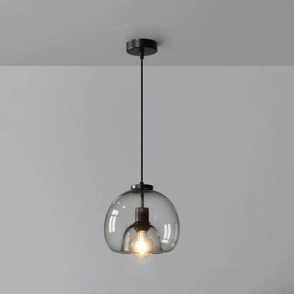 Arturesthome Black Spherical Glass Pendant Light