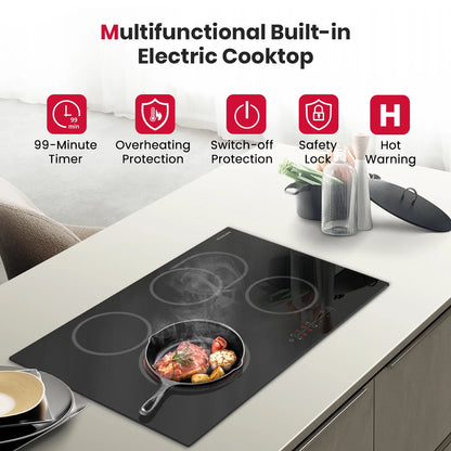 Gasland Chef 30" Built-in Electric Cooktop,4 Burners Ceramic Glass Ceramic Stove Top,240V