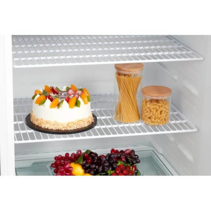 MIDEA 18 CF Top Mount Refrigerator, Glass Shelves, Ice Maker Ready, ESTAR