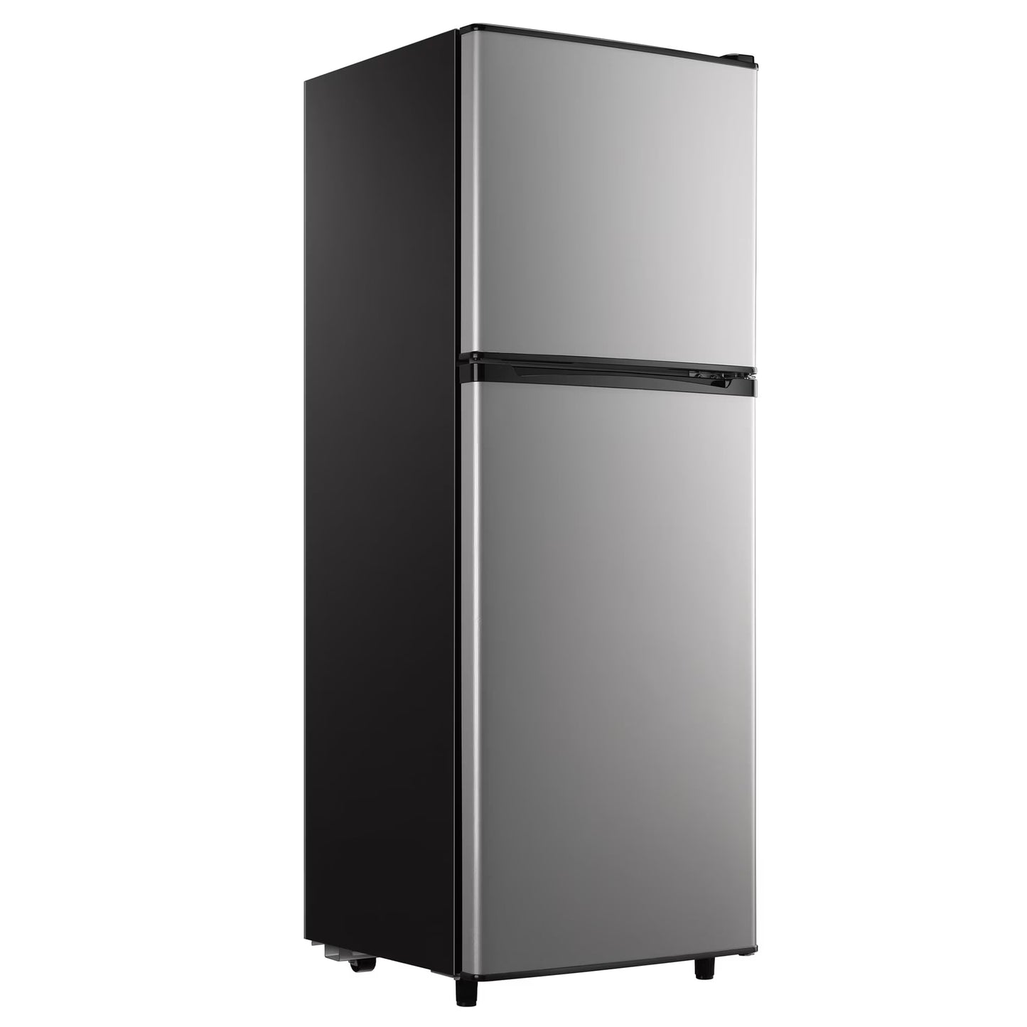2 Door Mini Fridge with Freezer,4.5 Cu.ft.,5 Adjustable Thermostat & 4 Removable Glass Shelves
