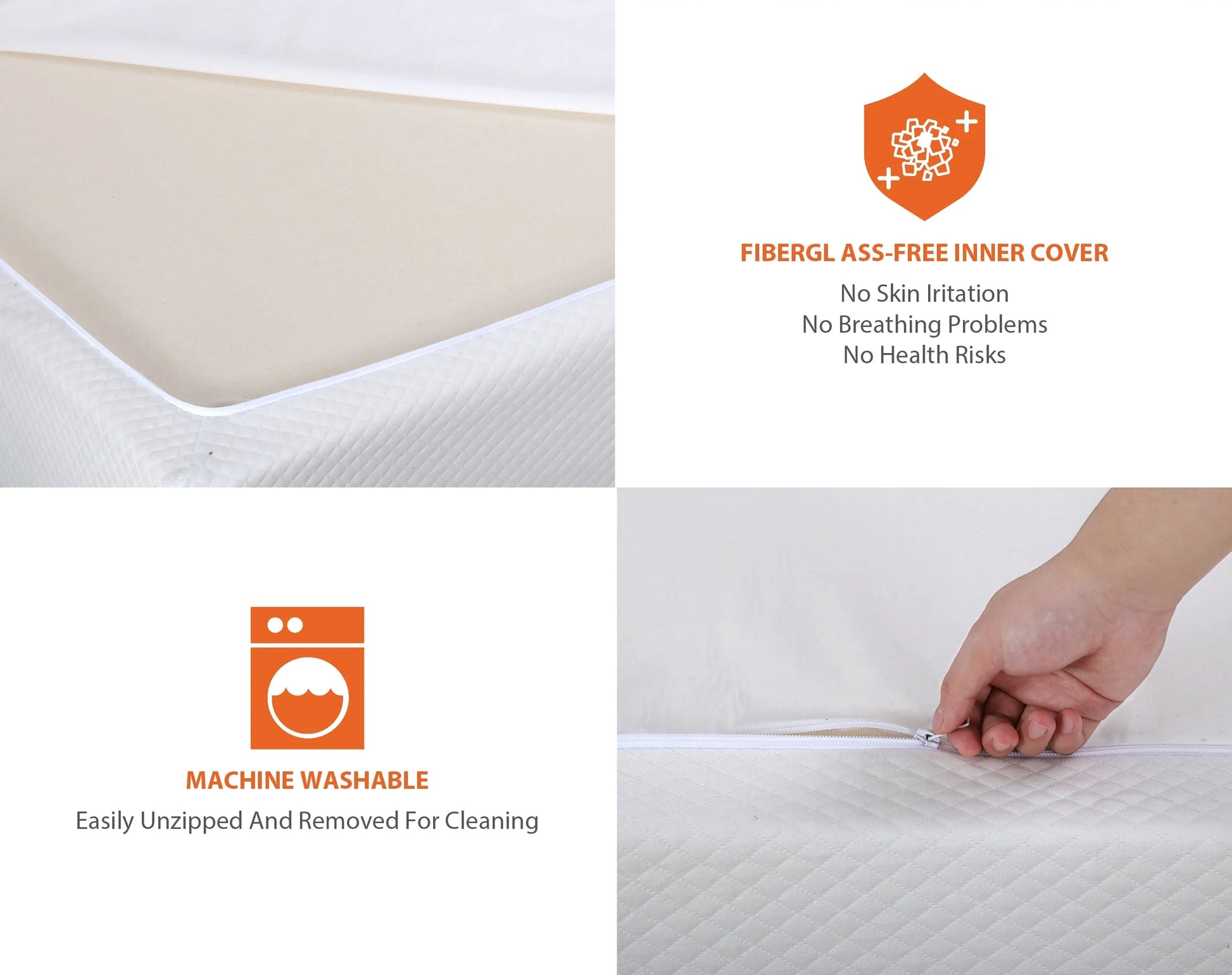 YRLLENSDAN King Size Mattress Medium Firm Mattress Fiberglass Free Certipur-Us Certified Cool Sleep & Comfy Support King Mattress in a Box King Bed Mattress King Memory Foam Mattress, 5 Inch