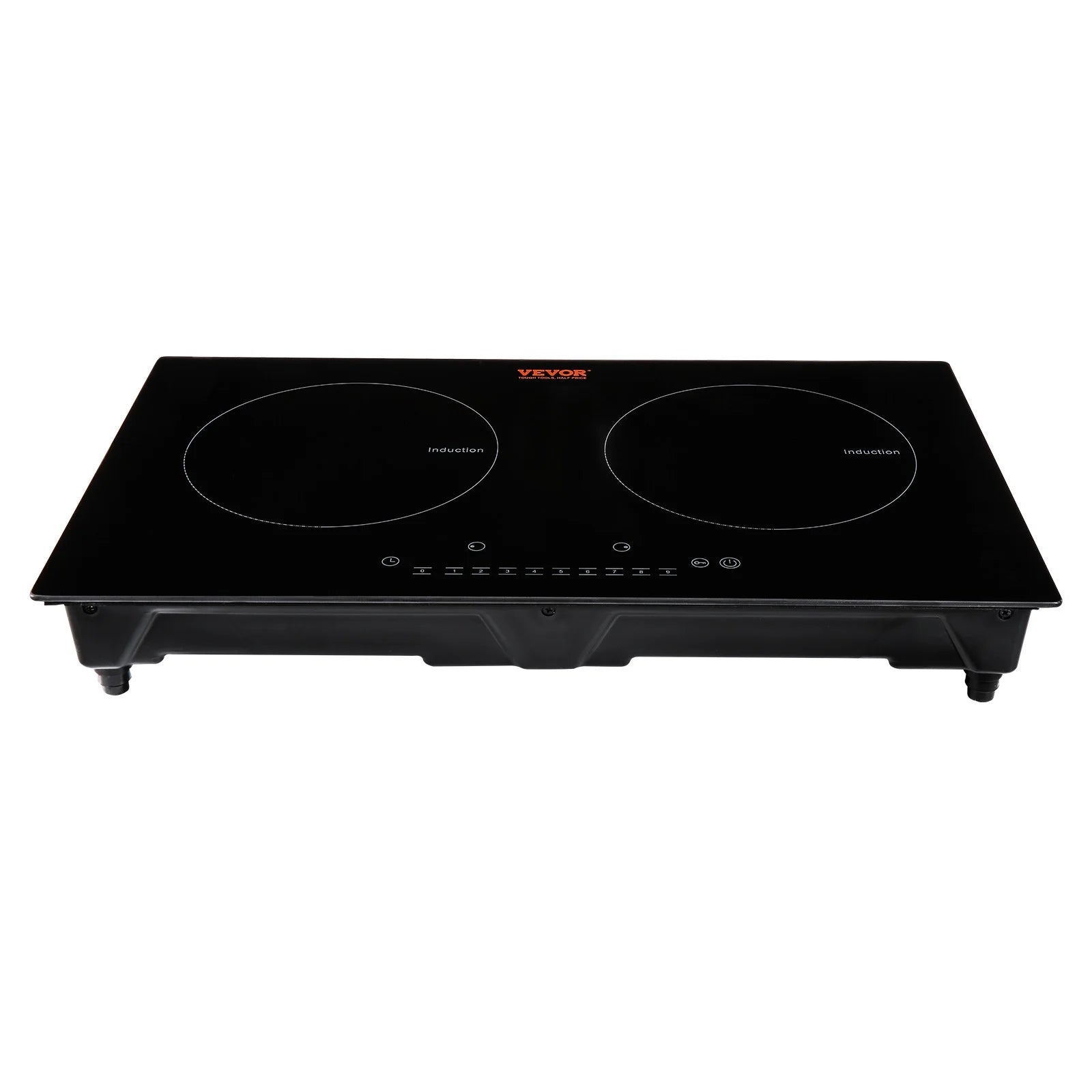 BENTISM 24 inch Electric Cooktop 2 Burners Ceramic Glass Stove Top Touch Control