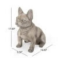 DUOSONG Dog Garden Sculpture Gray Glass Garden & Outdoor Water Fountains