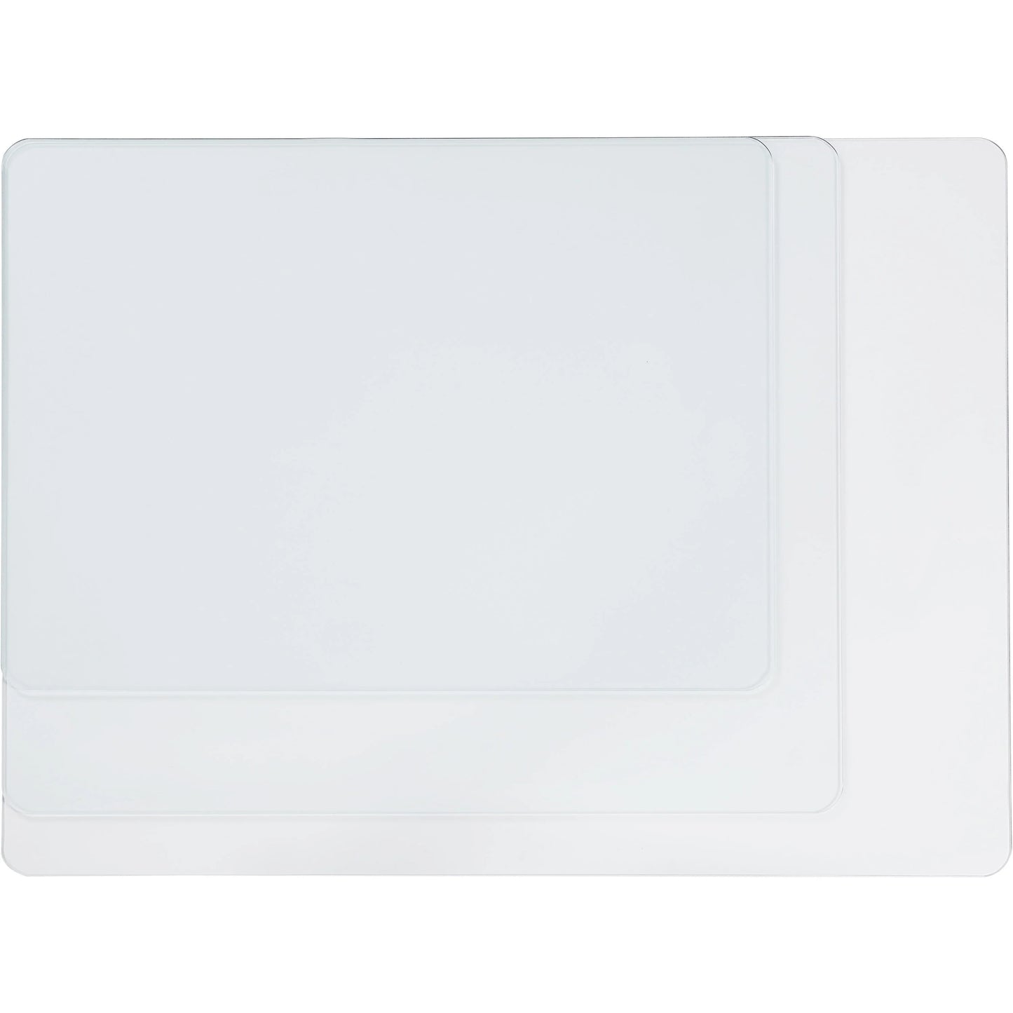Lorell Chairmat Tempered Glass 46"Wx36"Lx1/4"H Clear 82833