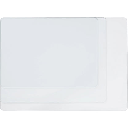 Lorell Chairmat Tempered Glass 46"Wx36"Lx1/4"H Clear 82833