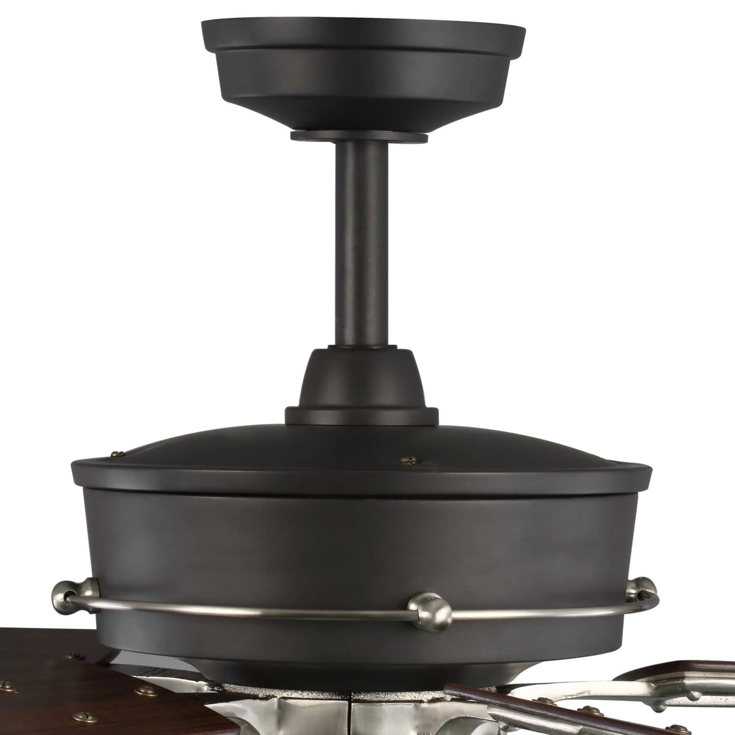 Teasley 56" Five-Blade Ceiling Fan With Glass Shades