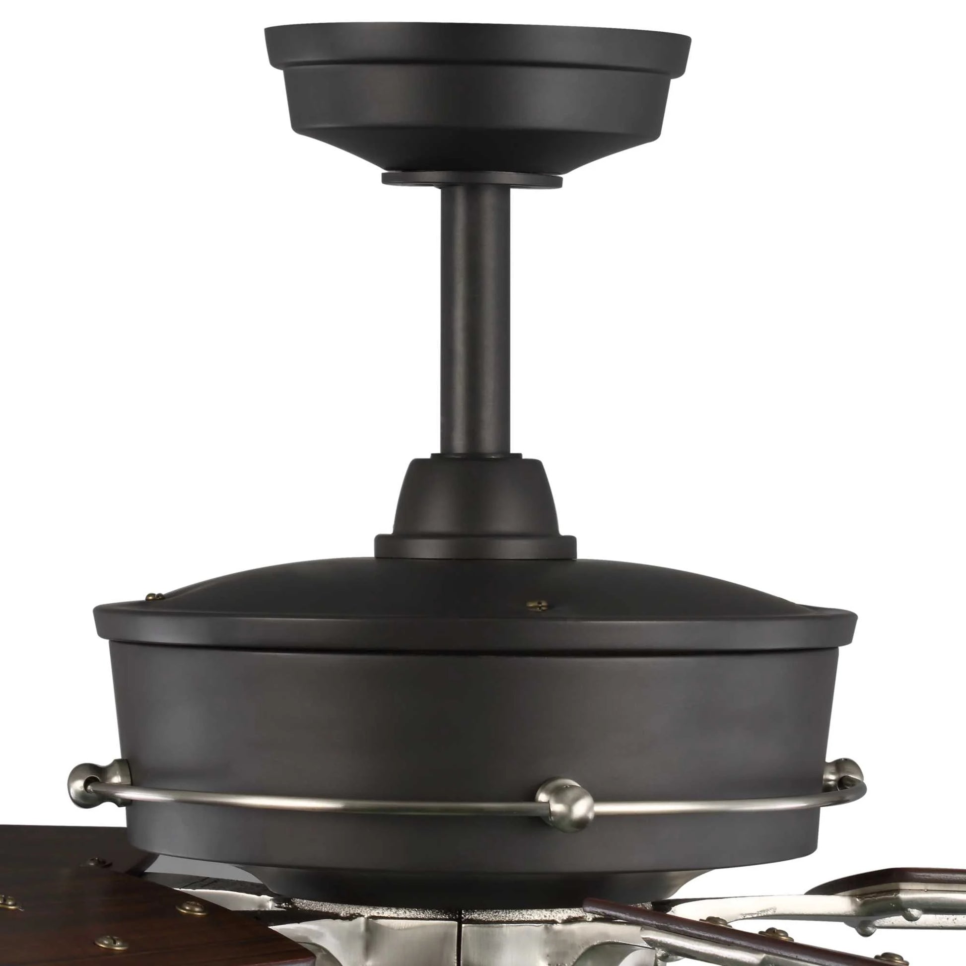 Teasley 56" Five-Blade Ceiling Fan With Glass Shades