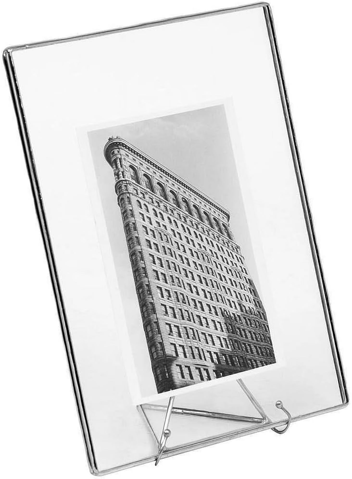 The Original Silver Clear Glass Float 7x9/5x7 Frame by Bedford Downing - 5x7