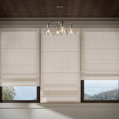 Kohler Orime Four-Light Flared Glass Shade Chandelier
