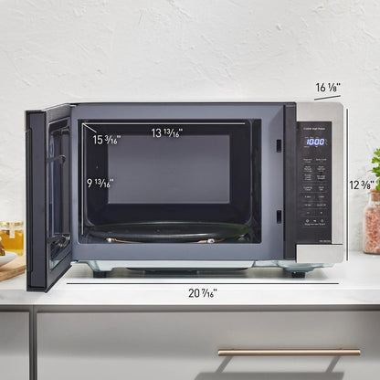 Panasonic 1.3 cu ft Countertop Microwave Oven in Glass Door