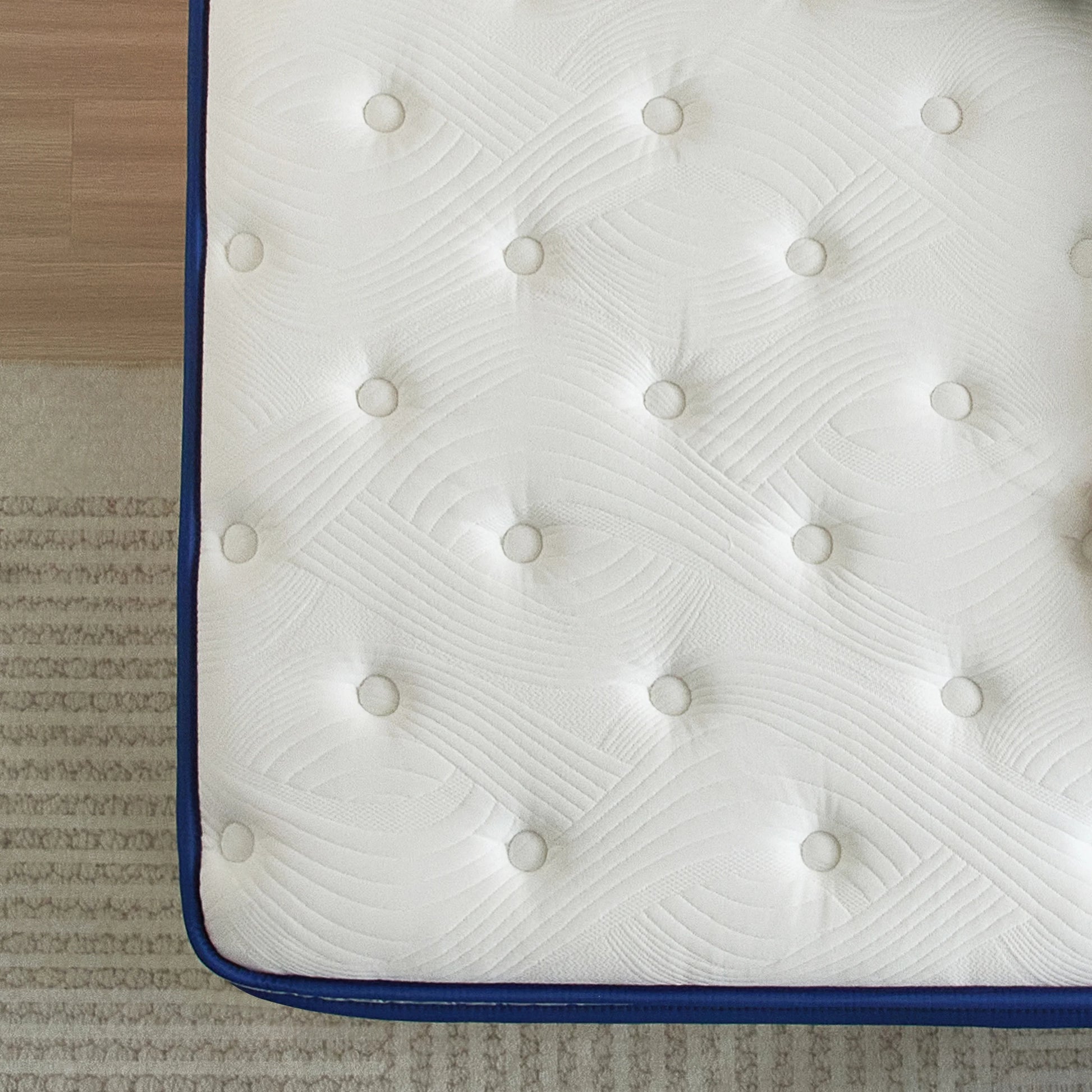 Soges Twin Size 10 Inch Hypoallergenic Hybrid Mattress, Breathable Medium Firm Mattress, Fiberglass Free Cooling Mattress, Individual Pocket Spring Mattress, Mattress in A Box, CertiPUR-US