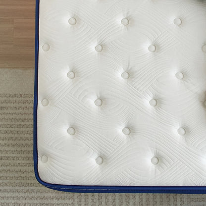 SogesPower Twin Size 10 Inch Hypoallergenic Hybrid Mattress, Breathable Medium Firm Mattress, Fiberglass Free Cooling Mattress, Individual Pocket Spring Mattress, Mattress in A Box, CertiPUR-US