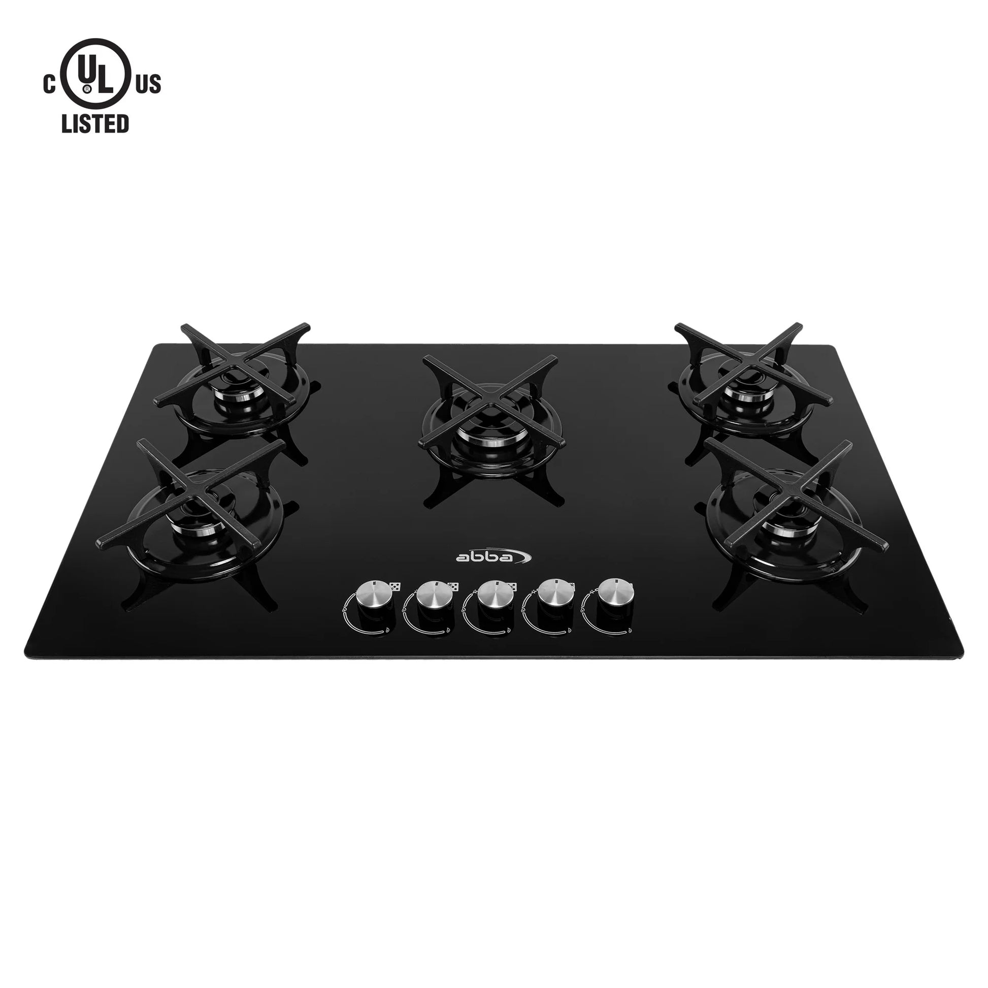 Gas On Glass Cooktop with Sealed Burners, Tempered Glass Table with 1 Ultra Fast Burner, Easy to Clean, 36 in , Abba Appliances