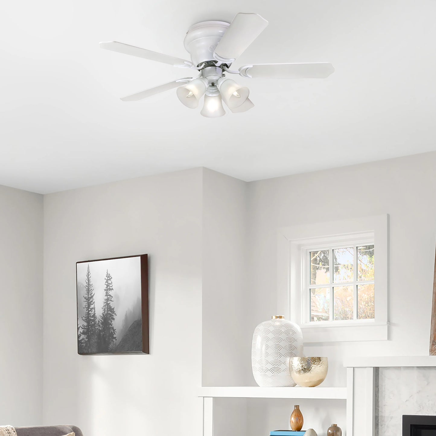 Westinghouse Contempra Trio 42 in. Oil Rubbed Bronze Finish Reversible Blades (Dark Cherry/Walnut) Frosted Glass