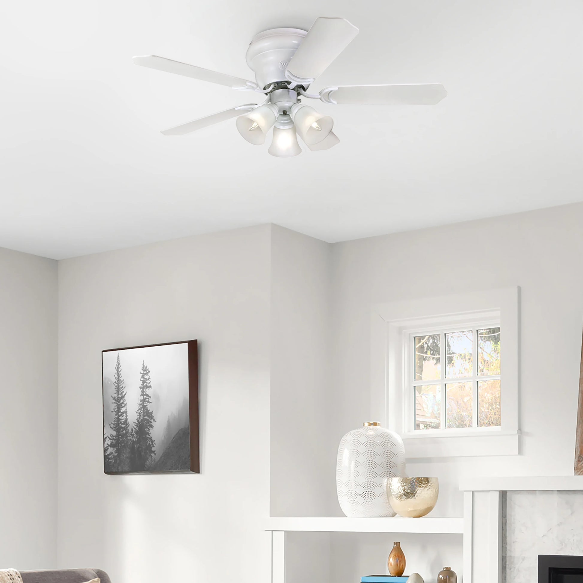 Westinghouse Contempra Trio 42 in. Oil Rubbed Bronze Finish Reversible Blades (Dark Cherry/Walnut) Frosted Glass