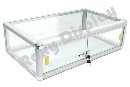 Glass Countertop Display Case Store Fixture Showcase with front lock #SC-KDFLAT