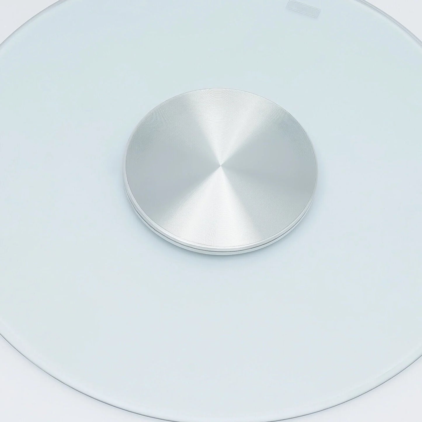 60cm/23.62inch Round Glass Top Dining Table 60-80cm Beveled Polished Edge Turntable for Banquet