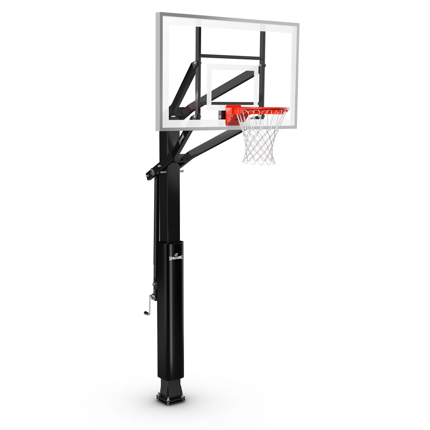 Spalding "888TM" Series 60 In. Tempered Glass In-Ground Basketball Hoop