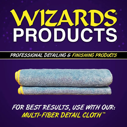 Wizards Mist-N-Shine Professional Detailer - Multi-Use Glass Cleaner and Scratch Remover for Vehicles - Adds Gloss to Paint, Chrome and Glass - 22 oz Detail Spray -