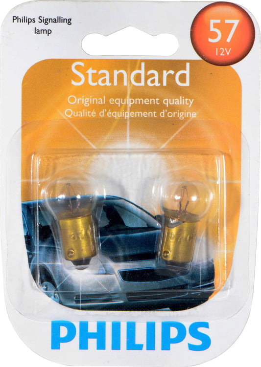 Philips Standard Miniature 57, Ba9S, Glass, Always Change In Pairs!