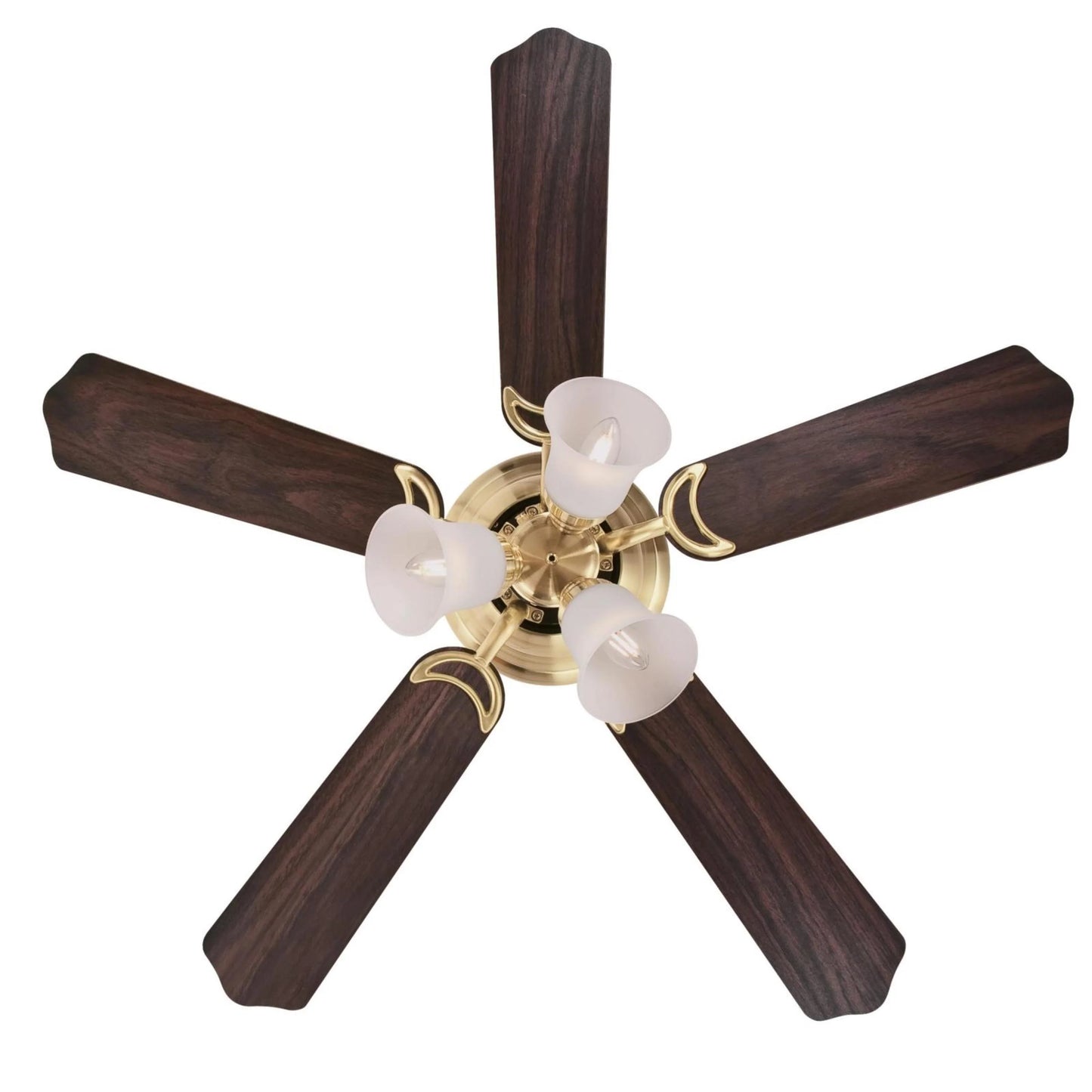 Westinghouse Contempra Trio 42 in. Oil Rubbed Bronze Finish Reversible Blades (Dark Cherry/Walnut) Frosted Glass