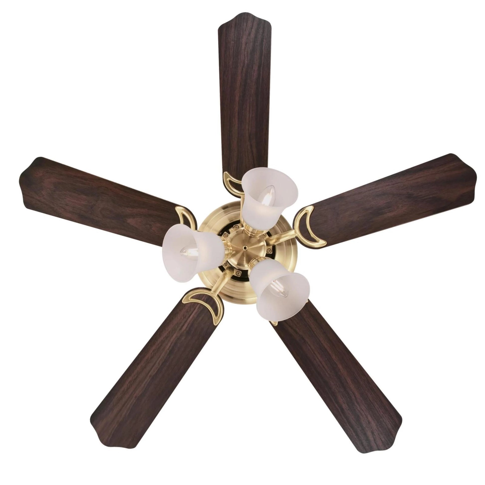 Westinghouse Contempra Trio 42 in. Oil Rubbed Bronze Finish Reversible Blades (Dark Cherry/Walnut) Frosted Glass