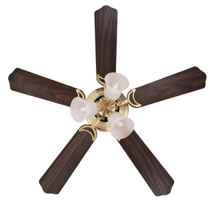 Westinghouse Contempra Trio 42 in. Oil Rubbed Bronze Finish Reversible Blades (Dark Cherry/Walnut) Frosted Glass