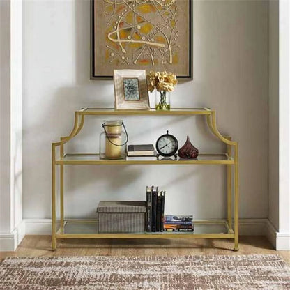Crosley Furniture Aimee Glass Console Table
