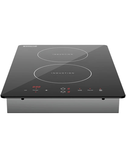 Empava Electric Stove Induction Cooktop Vertical with 2 Burners Vitro Ceramic Smooth Surface Glass