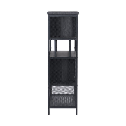Industrial Bar Cabinet with Wine Rack, Rustic Wine Cabinet for Liquor and Glasses, Farmhouse Coffee Bar Cabinet with Storage, Rustic Buffet and Sideboard for Dining Room, Living Room, Kitchen, L0153