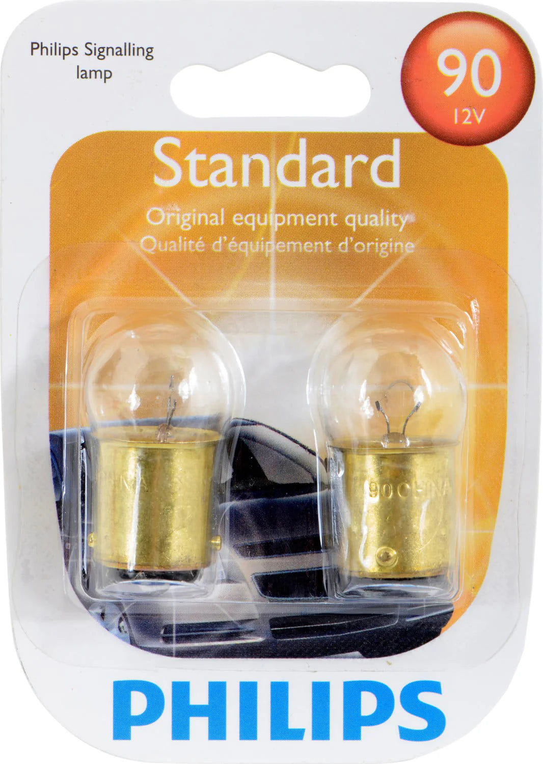 Philips Standard Miniature 90, Ba15D, Glass, Always Change In Pairs!