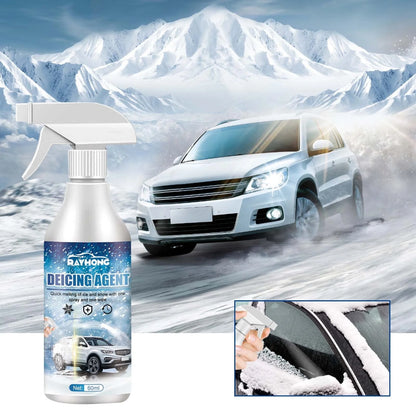 XEOVHV Deicer Spray for Car Windshield, De-Icer for Car Windshield,Fast Ice Melting and Snow Remover for Winter Car Glass 60ml/3.1oz