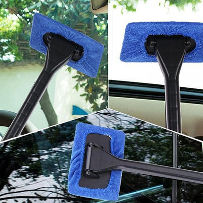 2 Pack Windshield Car Window Microfiber Cleaning Tools Interior Auto Glass Wiper