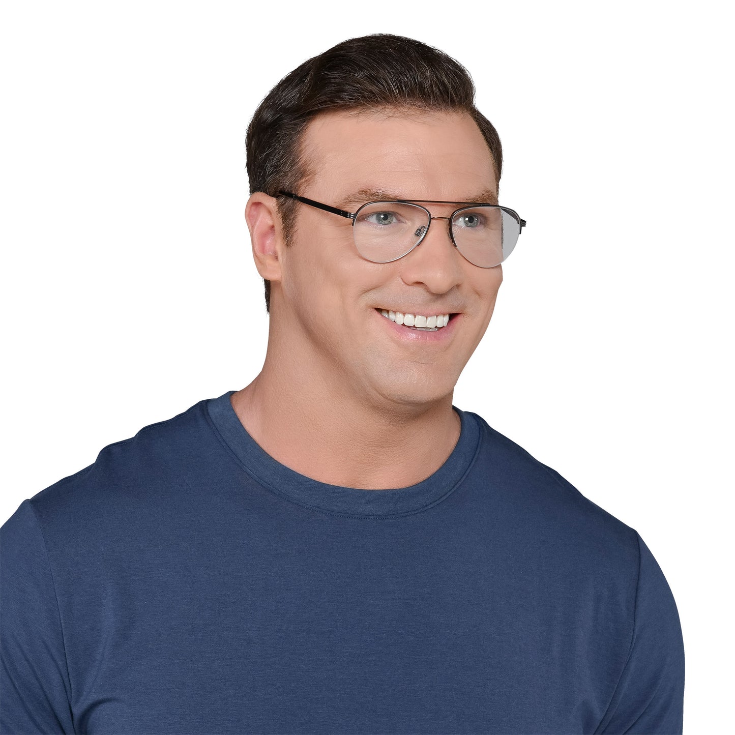 Design Optics by Foster Grant #760 Semi-Rim Aviator Reading Glasses, 3-pack
