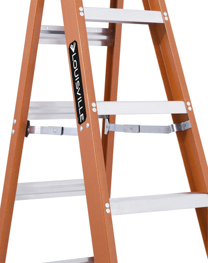 Louisville Ladder 6-Foot Fiberglass Step Ladder, 300-Pound Load Capacity, Type IA, FS1506