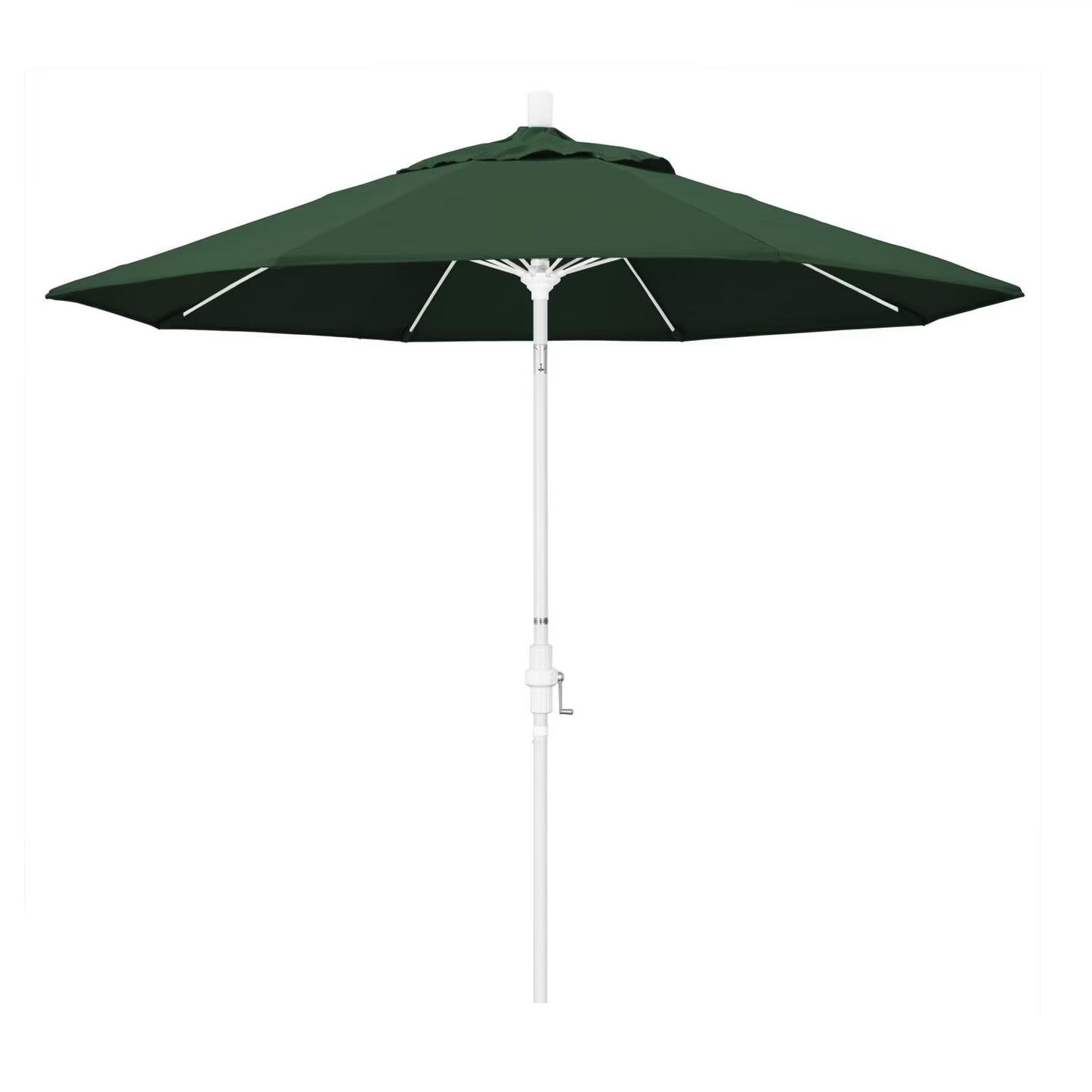 California Umbrella Sun Master Series Patio Market Umbrella in Olefin with Aluminum Pole Fiberglass Ribs Collar Tilt Crank Lift