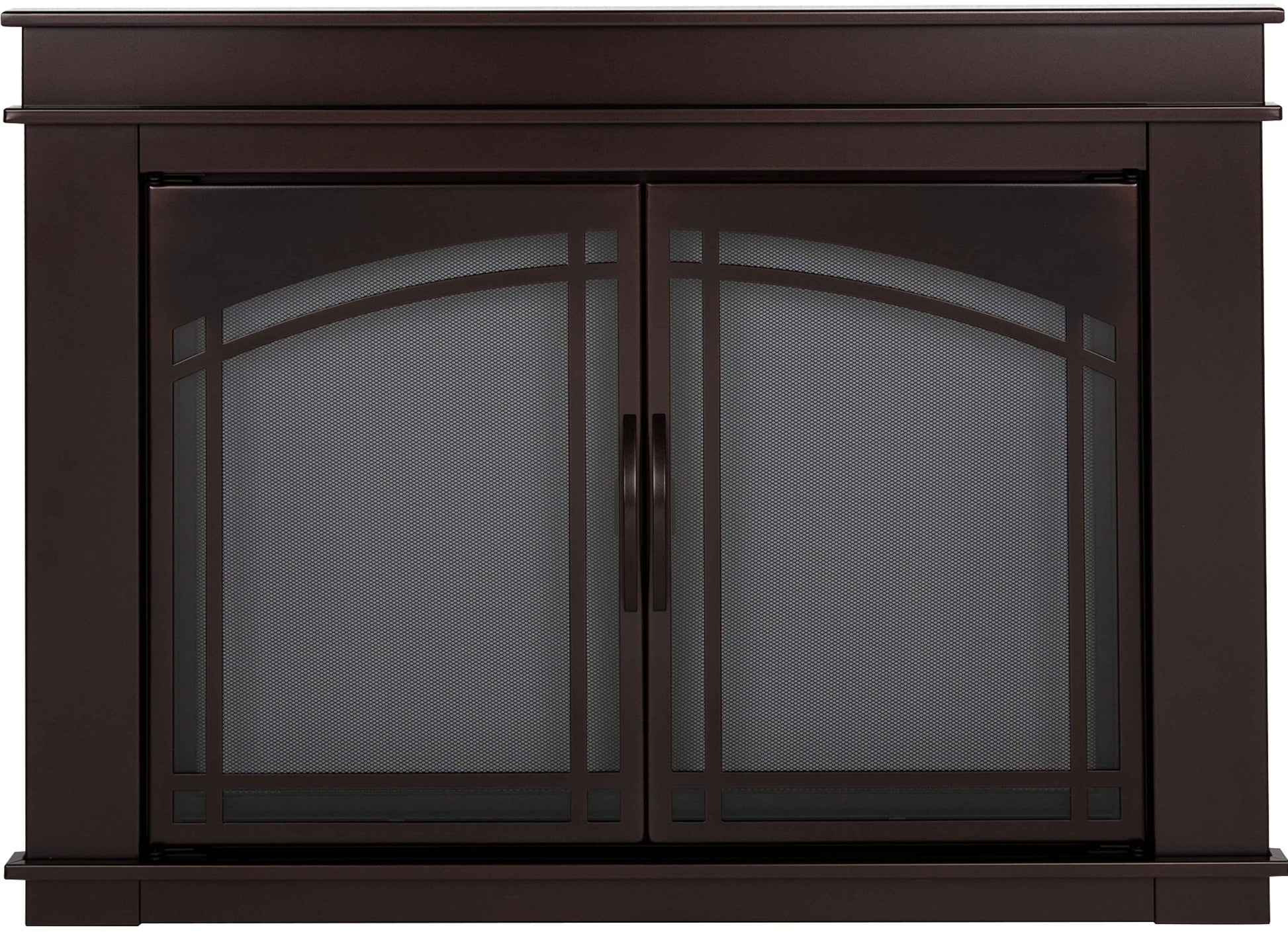 Pleasant Hearth Fenwick Glass Firescreen Oil Rubbed Bronze - Medium
