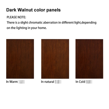 Walnut Cabinet With 6 Shelves, Adjustable Glass & Mirrored Back Design Shelf Lighted Corner Curio Shelves In