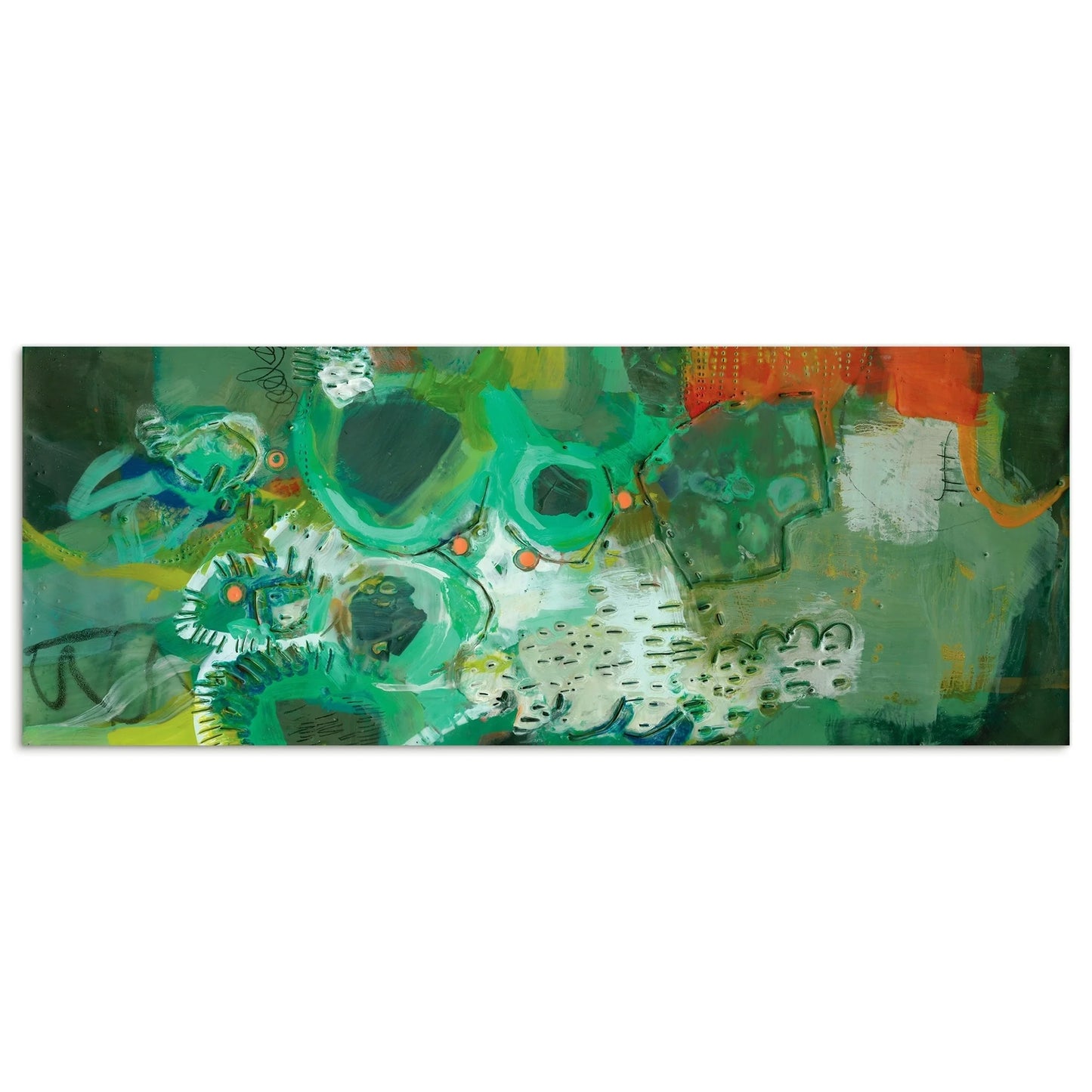 Empire Art Direct Lolly II Frameless Free Floating Tempered Glass Panel Graphic Wall Art, 63" x 24" x 0.2", Ready to Hang