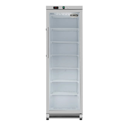 12 Cu. ft. Commercial Freezer with Glass Door in Stainless Steel - Manual Defrost (KM-FMD12SGD)