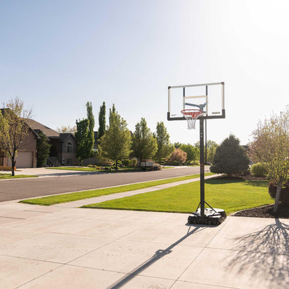 Lifetime 54-Inch Tempered Glass Portable Basketball Hoop with Mammoth Lift Adjustment & Ultra Rim - Model 90734-Outdoor Play