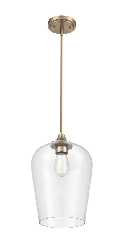 Millennium Lighting Ashford 1 Light Mini-Pendant in Multiple Finishes with a Clear Glass Shade Matte Black Matte N/A