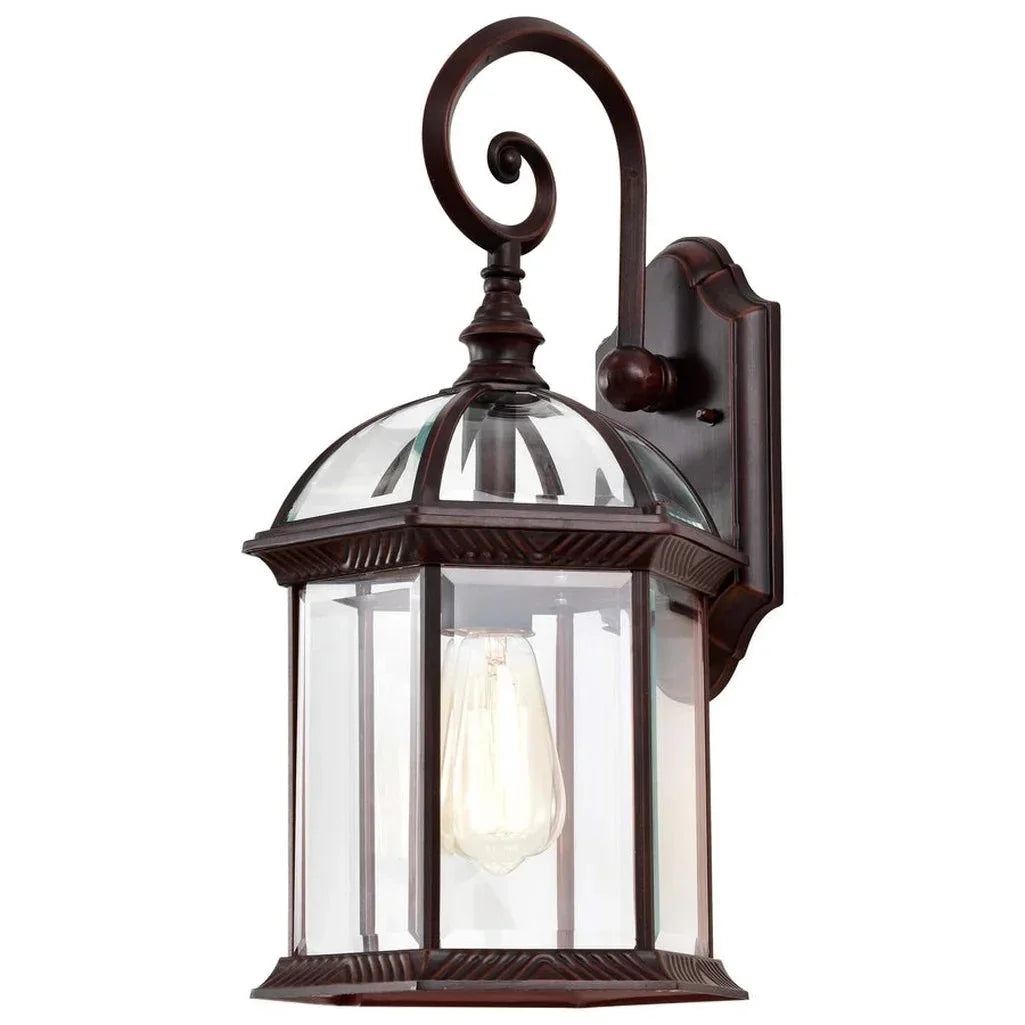 Nuvo 60-4965 - Boxwood - 1 Light - 19" Outdoor Wall W/Clear Beveled Glass