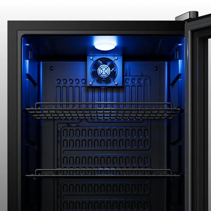 Yeego Beverage Cooler Refrigerator, Freestanding Beverage Fridge with Glass Door,102 Cans