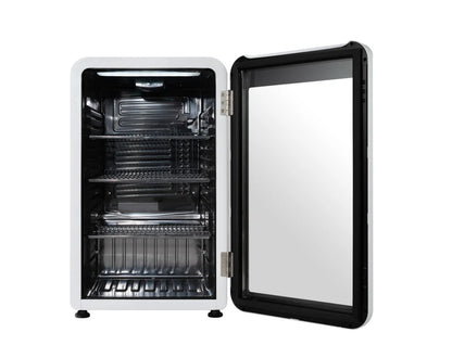 Frigidaire 3.3 Cu. Ft. Retro Refrigerator, Glass Door, Black