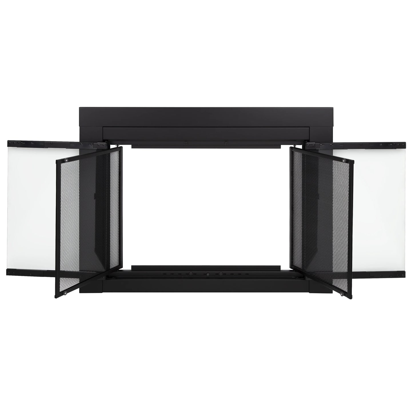 Pleasant Hearth Warming AN-1012 Alpine Fireplace Glass Door for Masonry Fireplaces, Large, Black