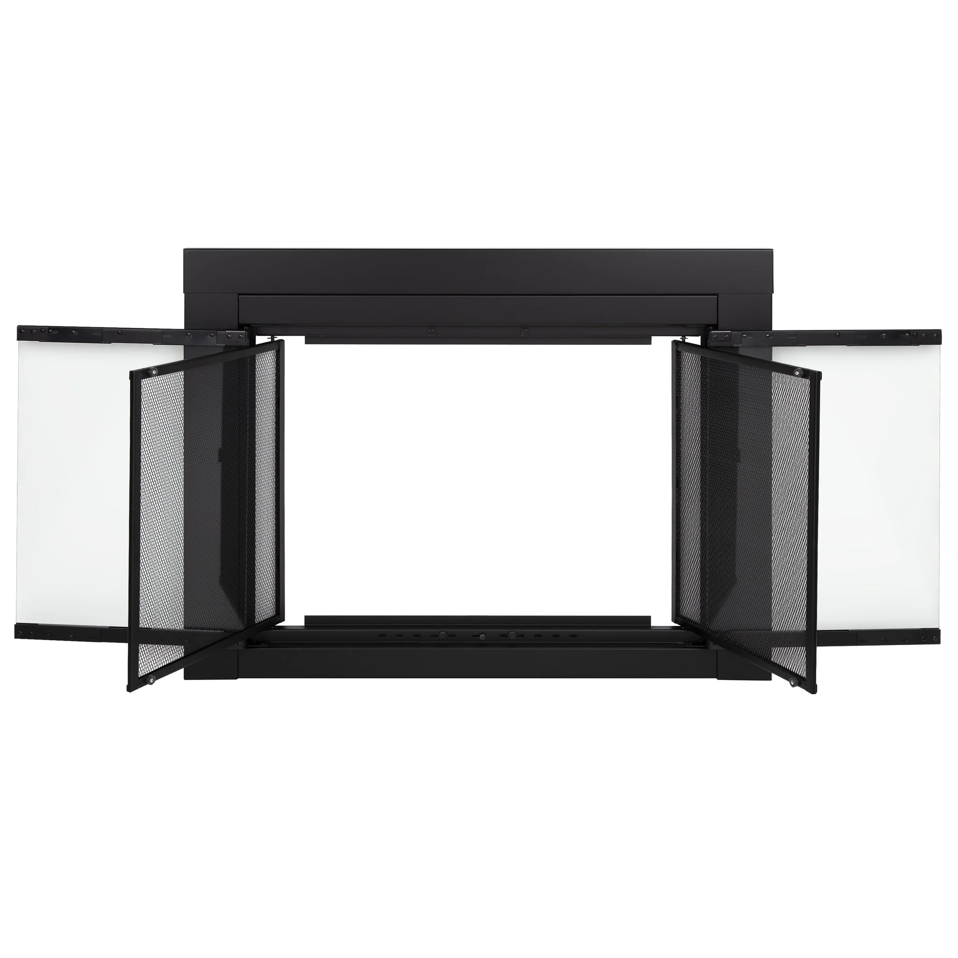 Pleasant Hearth Warming AN-1012 Alpine Fireplace Glass Door for Masonry Fireplaces, Large, Black