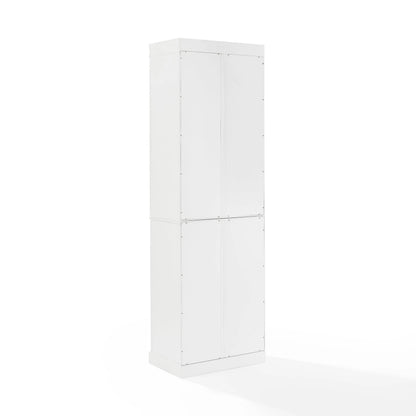 Crosley Brands Stanton 2Pc Glass Door Pantry Set White - 2 Pantries